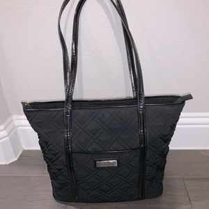 Vera Bradley Black Quilted Tote